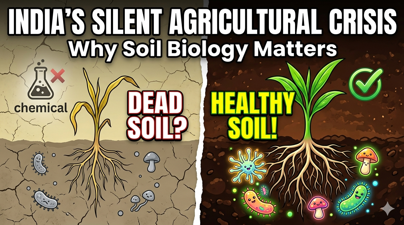 Why the 'biological health' of soil is a hidden crisis in Indian agriculture