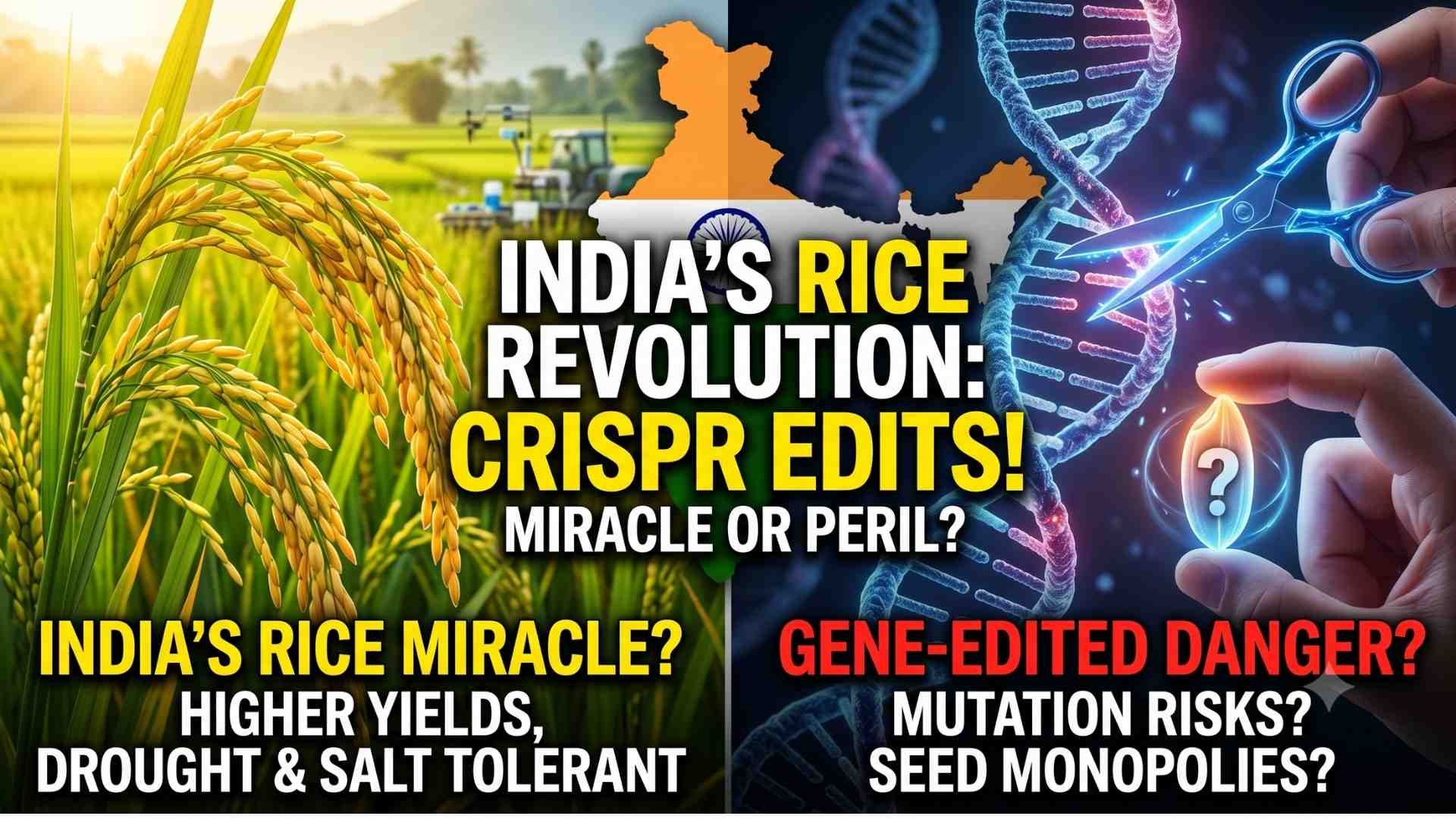The promise and peril of India’s newly launched genome-edited rice